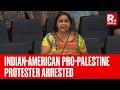 Riddhi patel indianamerican propalestine protester arrested for threatening to murder lawmakers