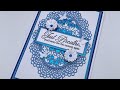 5x7’ card using CC “Corded Lace” die set