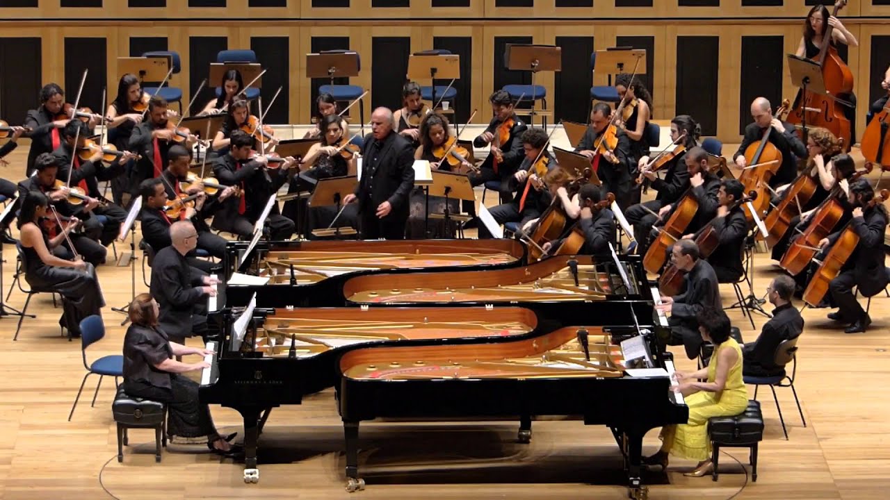 Orquestra Sinfônica Heliópolis & Isaac Karabtchevsky - Bach - Concerto para Quatro Pianos (III mov)