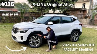 KIA Seltos HTE 2023 Facelift Modified | X-Line Alloy Wheels | Base to Top Converted | Android Stereo