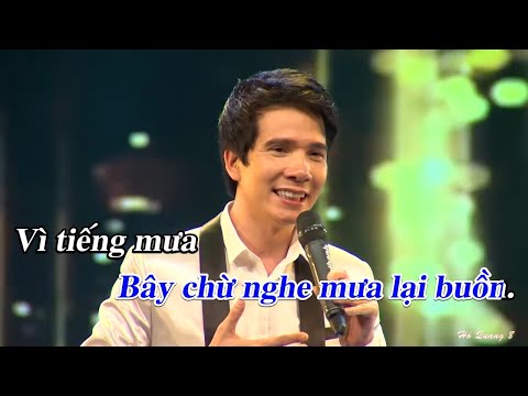 Karaoke | Mưa Trên Phố Huế - Hồ Quang 8 u0026 Lê Cường