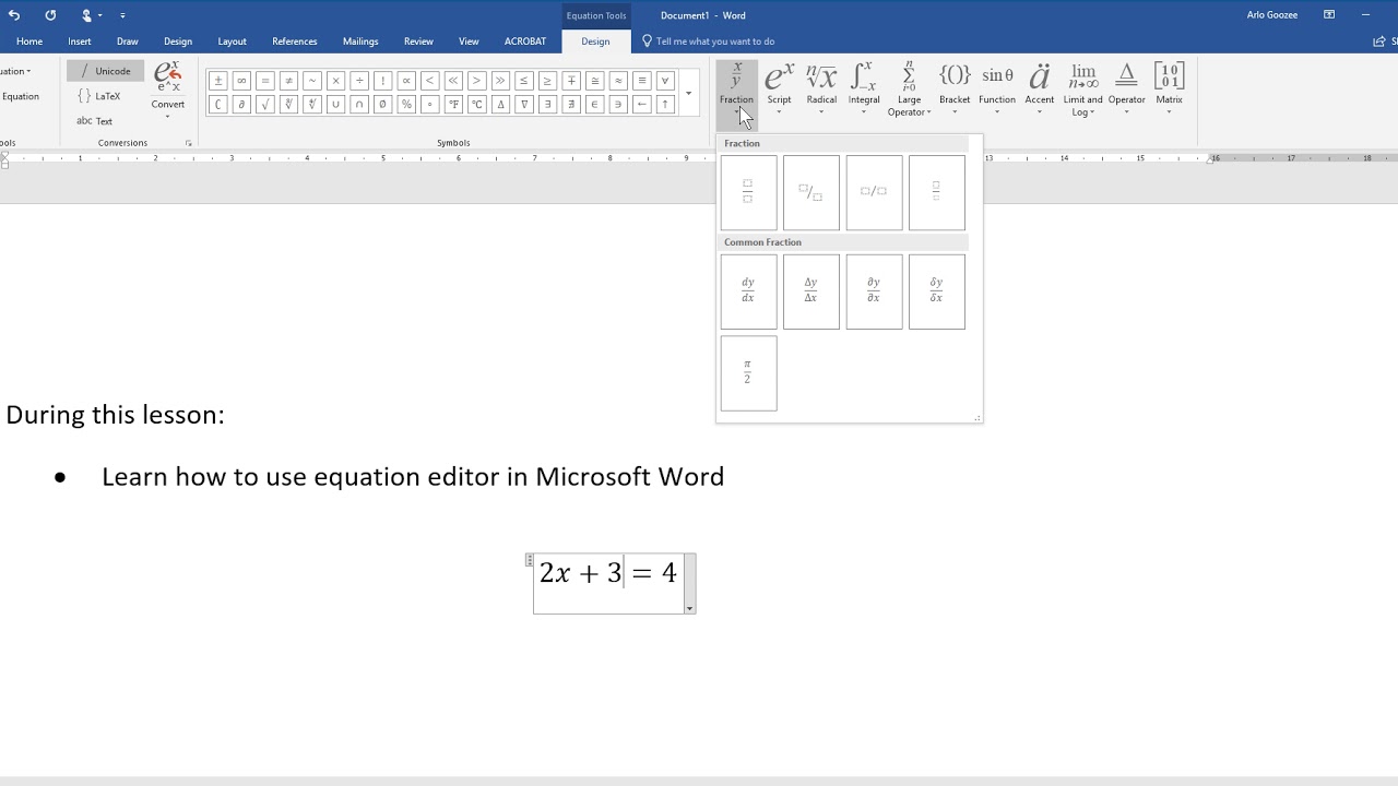 insert equation in word 2007 not available