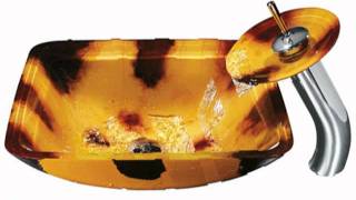 Vigo VG07013 Brown and Gold Glass Vessel Sink