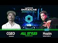 CGEO(temporaly) vs Hozin(WORLD FAME US)／ALL STYLES QUARTER FINAL／マイナビDANCEALIVE 2023 FINAL