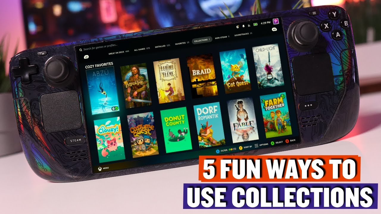 5 Fun Ways To Organize Your Steam Deck Games With Collections YouTube 