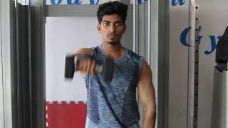 Full Shoulder Workout Simple Shoulder Workout Faactos Alternate Dumbbell Front Raise