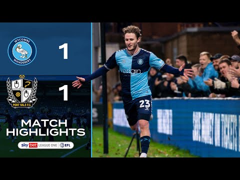 Wycombe Port Vale Goals And Highlights