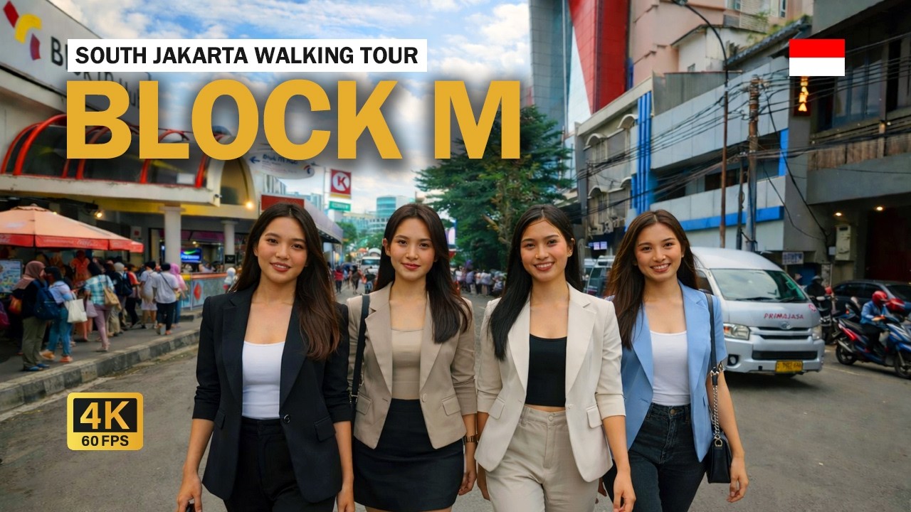 Walking Tour Block M Jakarta Selatan | Food, Streets & Urban Life