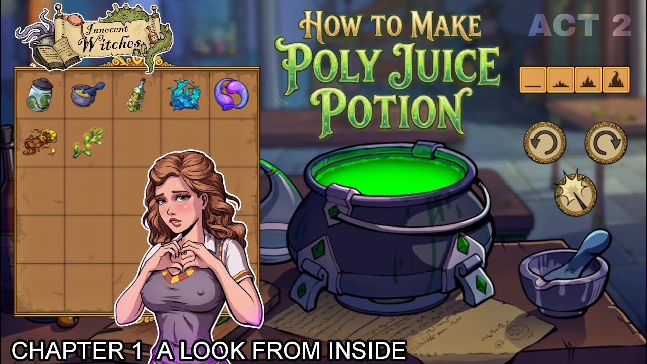 HOW TO MAKE POLYJUICE POTION in INNOCENT WITCHES 