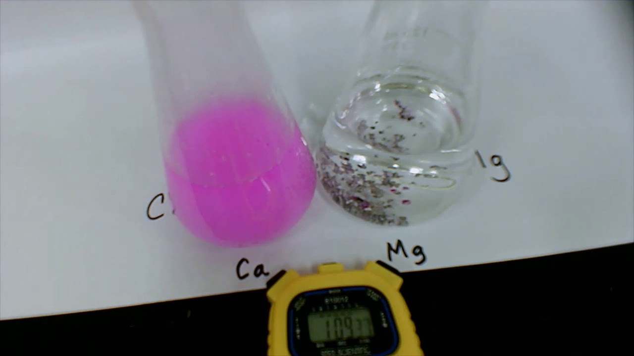 Calcium and Magnesium in Water (phenolphthalein added) YouTube