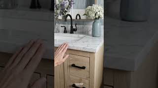 Hardin 36" Single Vanity with Carrara White Engineered Stone Top