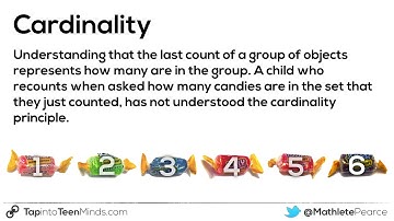 Cardinality - Counting and Quantity Principles