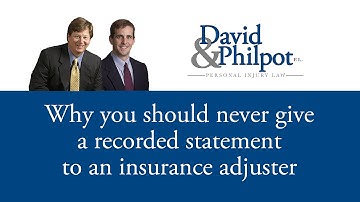 Why You Should Never Give A Recorded Statement to An Insurance Adjuster