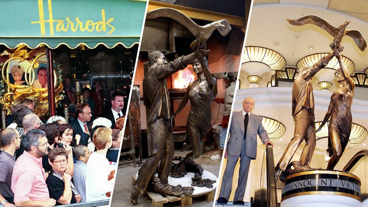 Harrods will send back 'tacky' Diana and Dodi memorial to Mohamed al Fayed  - YouTube