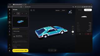 One Image → Stylized 3D Sports Car in Minutes | Blyth AI