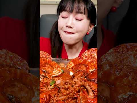 [Mukbang Shorts] 낙지 가리비 해물찜 먹방 쇼츠 Small Octopus <strong>Scallops</strong> Seafood Boil <strong>Recipe</strong> ASMR Ssoyoung