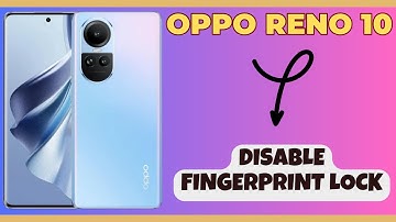 Disable fingerprint lock Oppo Reno 10 || How to turn off fingerprint || Fingerprint settings