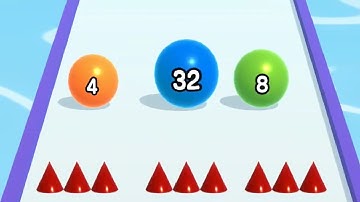 Ball Run 2048 ! All Levels Gameplay (13412-13415) android, ios