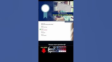 Scrum Master Certification Question 356 #agile #scrum #scrumcertification  #scrummaster #psm
