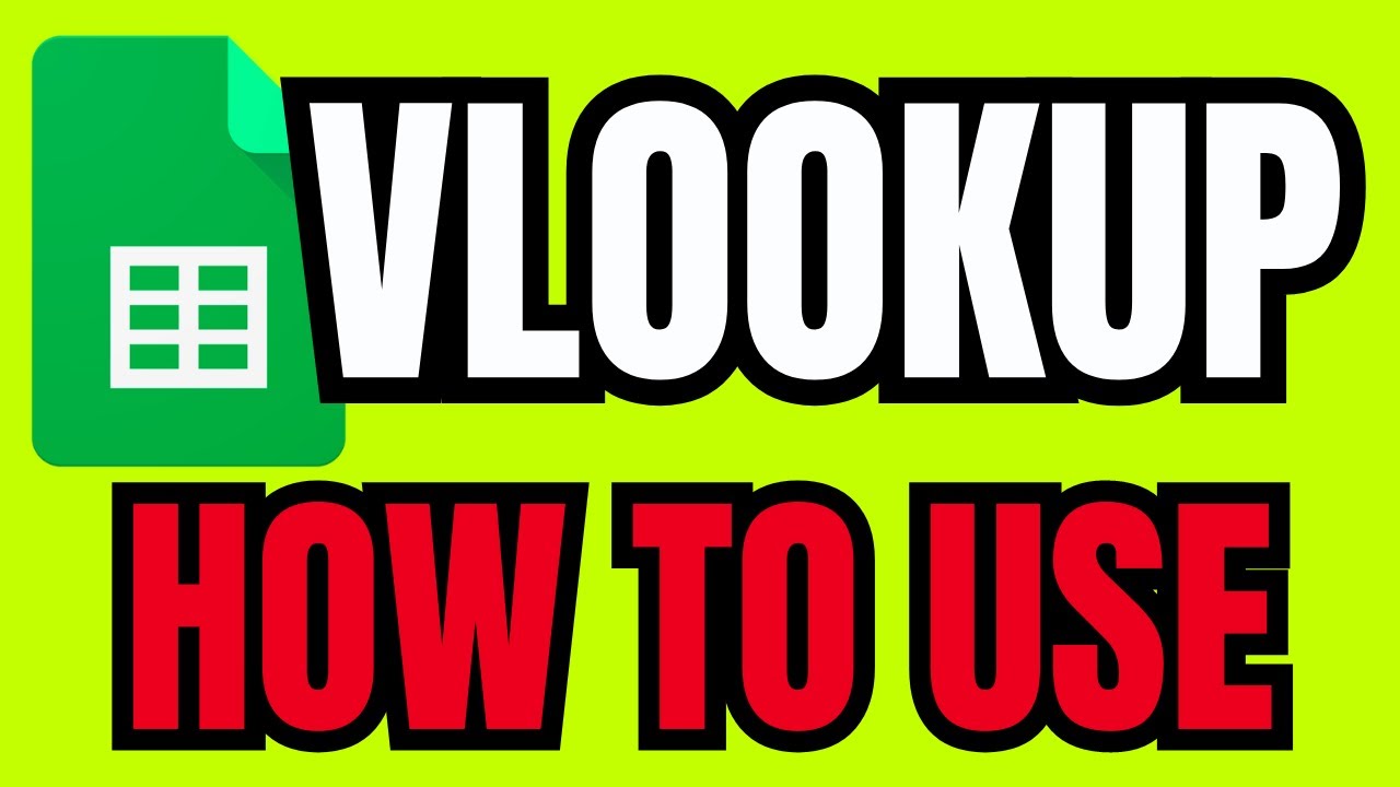 How To Use VLOOKUP In Google Sheets (EASY TUTORIAL) - YouTube