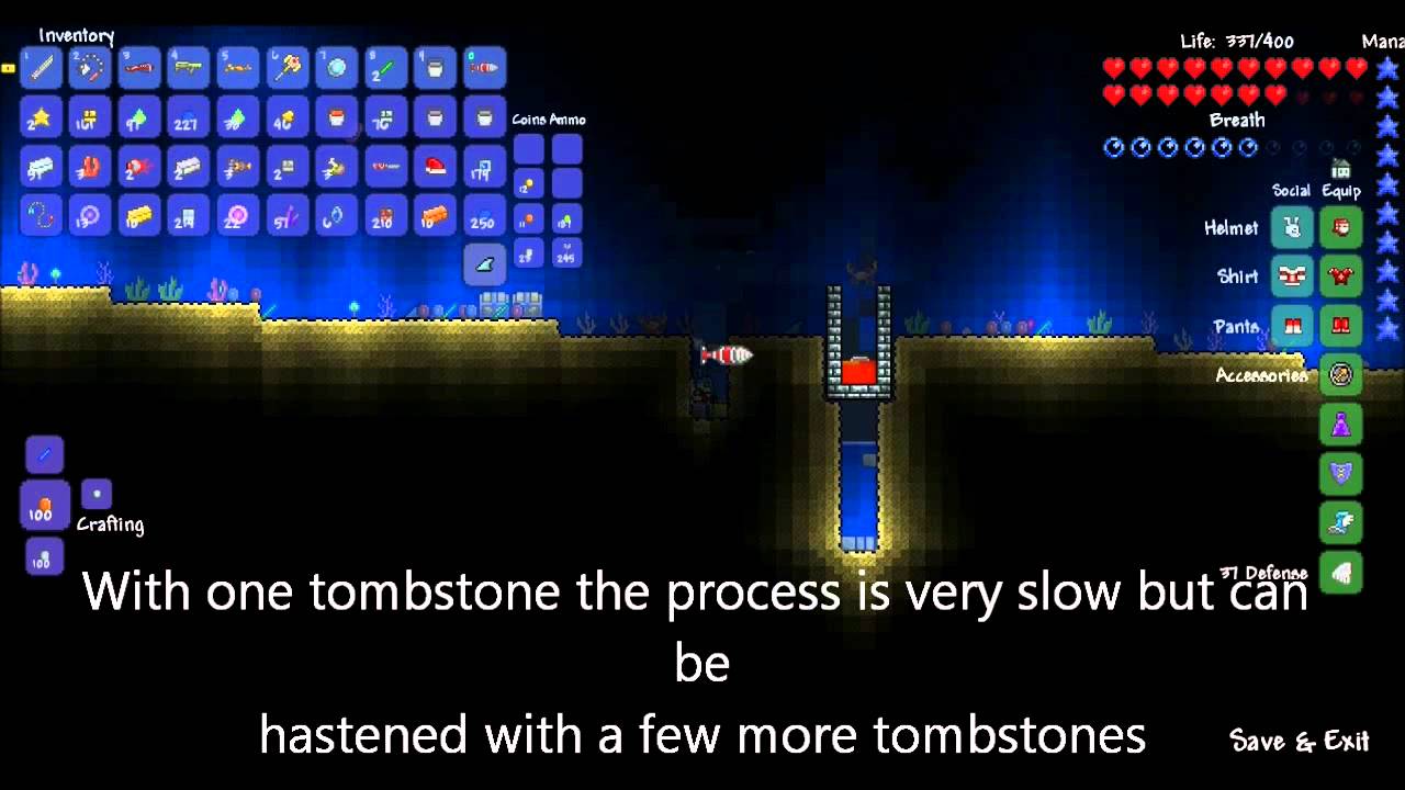 Terraria Drying Rack Terraria - Drying out the Ocean - YouTube