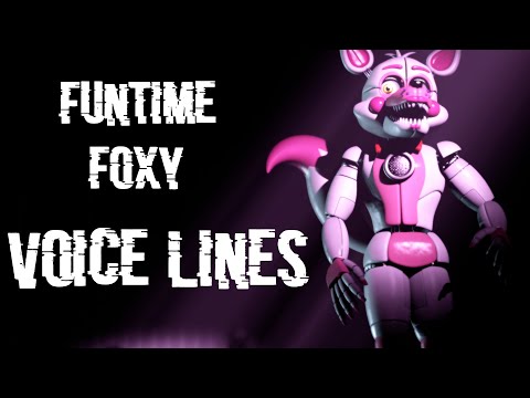 [SFM FNAF] Funtime foxy voice lines animated!