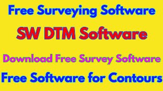 Free Contour Mapping Software | SW DTM Software free download | Introduction SW DTM Autocad Software screenshot 1