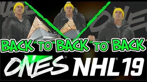 BACK to BACK to BACK ONES TITLES!!!! NHL 19 GAMEPLAY!