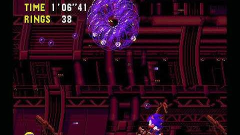 Sonic CD Tidal Tempest Zone 3 (Bad Future) But with Different Music