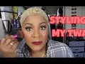 How To  Style Short Bleach Blonde Curly Hair With Natural Hair  Care Products