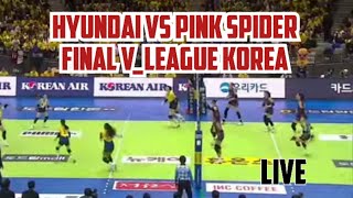 HYUNDAI VS PINK SPIDER FINAL #1 V LEAGUE KOREA