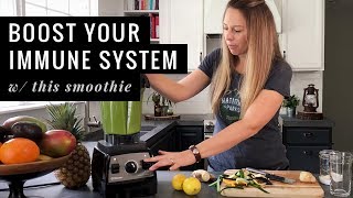 Healthy Immune System Booster: Mango Ginger & Celery Green Smoothie