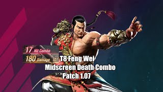 T8 Feng Wei Midscreen Death Combo, Patch 1.07