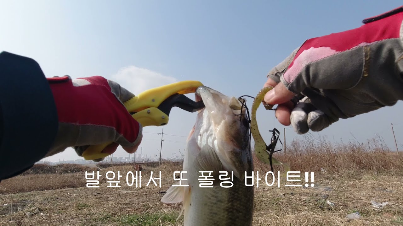 2021.03.11 배스낚시 경기도 화성의 어느 수로에서 배스 찾기 Korean bass Fishing Finding hidden bass in waterways