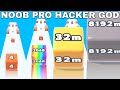 Noob vs pro vs hacker vs god in jelly run 2048 big update