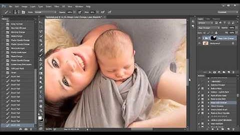 Using the Magic  Color Change Action | Photoshop Tutorial