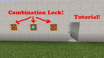 The Combination Lock Tutorial In Minecraft(Easy)