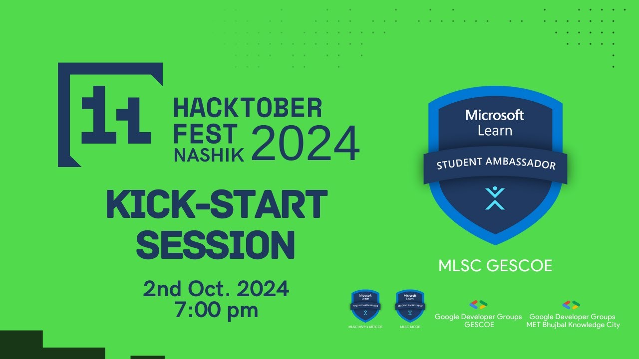 HacktoberFest'24 Kick-Start Session | MLSC GESCOE - YouTube