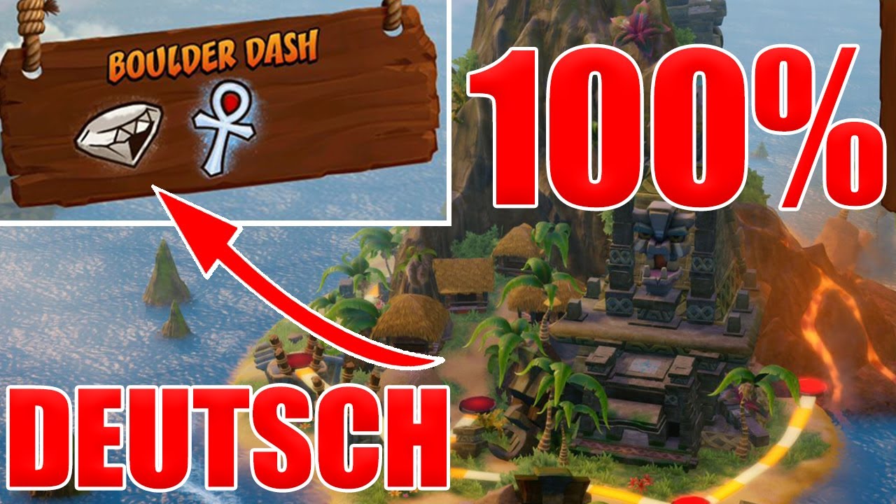 Crash Bandicoot 4 Level 1 Alle Kisten Boulder Dash Deutsch - Alle Kisten Edelsteine - 100% Platin Guide Crash