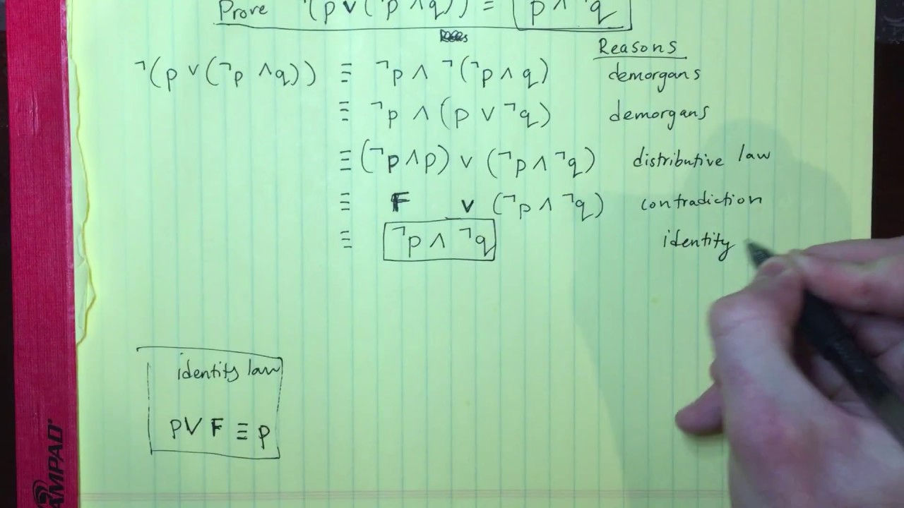 Section 1.3 Part 2 Propositional Equivalences - YouTube