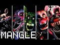 Evolution of Mangle in FNAF (2014-2018)