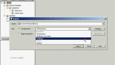 Static Analysis of Java Code in NetBeans IDE