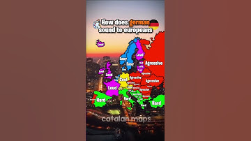 How does German sound to Europeans