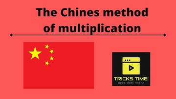The Chinese method of multiplication takes no time!