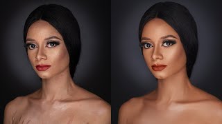 High-End Skin Retouching Beginner Photoshop Tutorial Step by step | Frequency Separation