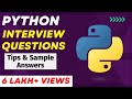 Python interview questions and answers  for freshers and experienced candidates