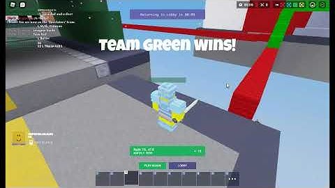 Another day another hacker. (Roblox Bedwars)