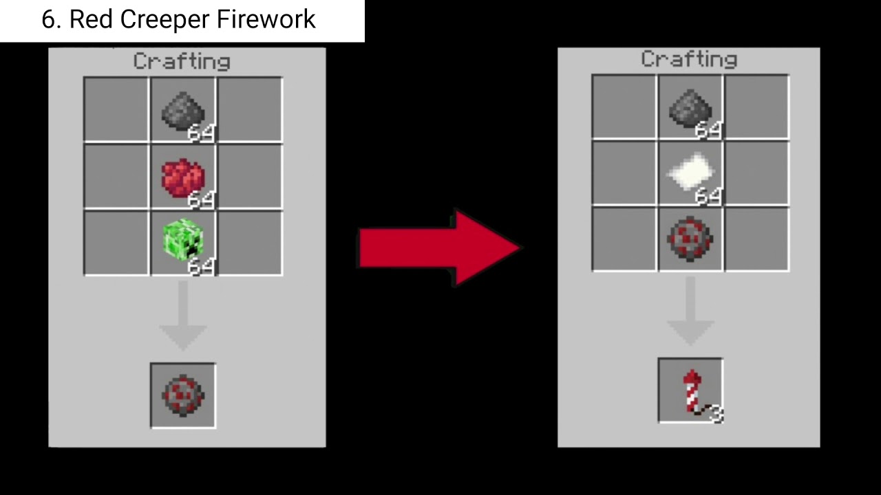 Minecraft Creeper Firework Tutorial! (Kinda) - YouTube