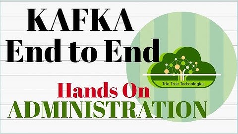 #Kafka Administration -- End to End Hands-On.