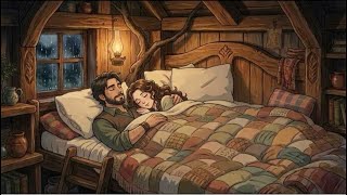 A Young Family Builds a Cozy Treehouse Home in the Rain | Ghibli Style Cozy Survival Story screenshot 1